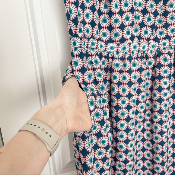 J CREW Seaside Floral Patterned Cami Dress Size 8 - Picture 5 of 12